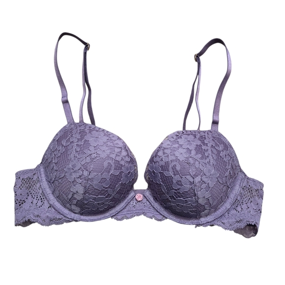Victoria's Secret Other - Women's Victoria's Secret Dream Angels Push Up Purple Lace Bra - 32b